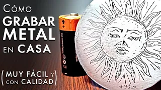 Cómo GRABAR METAL en CASA ✅ (Bien explicado) Fácil, seguro, y con calidad ¡Haz tus grabados caseros!