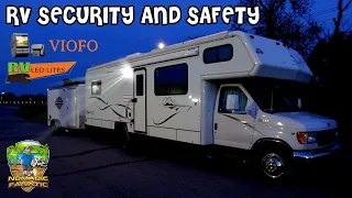 New RV Security Lights & 3-Camera Dash Cam Installed