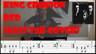 KING CRIMSON - RED (bass tab cover)