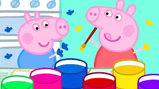 小猪佩奇 中文 | 精选合集 | 和猪爸爸一起画画 | 粉红猪小妹| Peppa Pig | 动画
