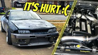 Pulling an Engine on an Abandoned R32 GTR *It may be hurt :(