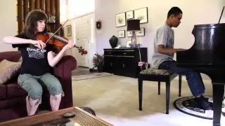 COME THOU FOUNT - LINDSEY STIRLING & BLIND PIANO PRODIGY KUHA'O CASE IMPROV DUET