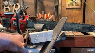 Square ground hand filing a chainsaw- the what's what