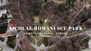 Nicolae Romanescu Park / Craiova / Romania - drone view