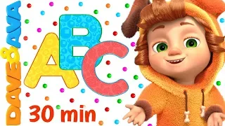 🐭 ABC Song + More Nursery Rhymes & Kids Songs | Dave and Ava 🐭