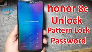 How To Unlock Pattern Password Pin Lock Honor 8C by waqas mobile
