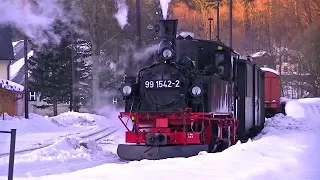 Dampflokwinter im Erzgebirge