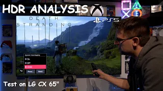 Death Stranding - HDR ANALYSIS + Settings - HGiG vs DTM - PS5 - Test on LG CX 65"