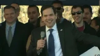 Rubio mocks Trump at Dallas rally