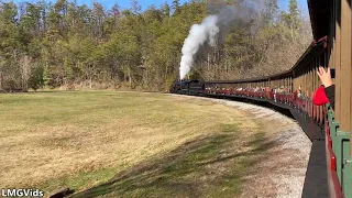 [HD] Dollywood Express: Coal Fired Steam Locomotive | Dollywood, Tennessee | Full ride POV |