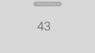 Number Count Up Test || Alight Motion