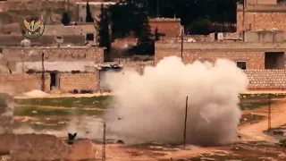 Video shows Syrian FSA blowing up group of Assad regime fighters with ATGM TOW in Eastern Idlib