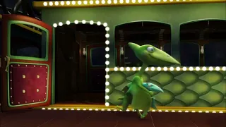 Galimimus rindo/Laugh cena do Desenho Dinossauro Trem/scene of The Dinosaur Train