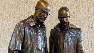 Breaking Bad Statue Unveiling In Albuquerque, New Mexico-Bryan Cranston-Aaron Paul & More!