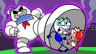 Ghostbuster Afterlife! Stay Puft Marshmallow Man Crushes The City | Max's Puppy Dog Cartoon