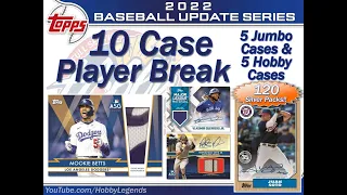 CASE #6 of 10 - 2022 Topps UPDATE 10 CASE (5Jumbo+5Hobby) PLAYER BREAK eBay 11/15/22