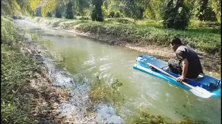 เรือตกปลาจากถัง 200 ลิตร (มีคลิปตอนทดสอบลงน้ำ)