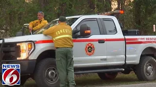 Firefighters respond to 250-acre brush fire near Osteen