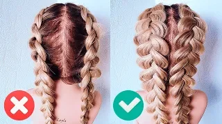 ФРАНЦУЗСКИЕ КОСЫ НАОБОРОТ. Прическа на Последний Звонок. How To: Double Dutch Braid | Hair Tutorial