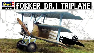 Revell 1/72 Scale Fokker Dr 1 Triplane- Full Build Video