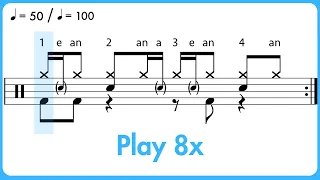 10 Basic Ghost Note Grooves: Practice-Along 🥁👻