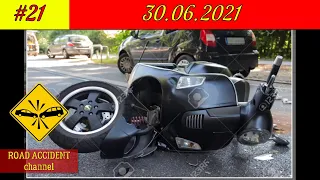 Подборка ДТП на видеорегистратор 30.06.2021 Июнь 2021/A selection of accidents on the DVR  2021 #21