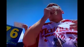 Joey Chestnut Wins Nathan's Famous Hot Dog Eating Contest 2021