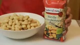 Produktzubereitungsvideo Weiße Riesenbohnen