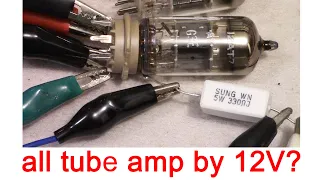 all tube portable headphone amplifier with 12V single supply voltage ; Possible or Impossible?