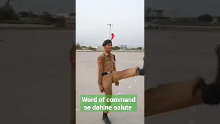 Ncc cadets word of command se dahine salute @Ncc cadets (The ultimate soldiers)#ncc #viral #shorts