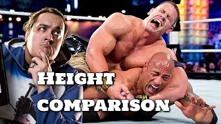 100🍋 views on this video! How?😱  | Top 5 WWE 🤼‍♂️ WRESTLERS HEIGHT COMPARISON