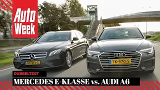 Audi A6 Avant vs Mercedes E-klasse Estate – AutoWeek dubbeltest - English subtitles