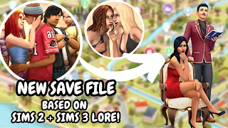 Amazing Sims 4 Save File Heavily based on Sims 2 and Sims 3 Lore + Full of backstories! ✨✨✨