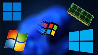 Using Windows 95 to Windows 11 with 512MB ram