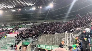 LASK (Austrian Bundesliga) away fans, at Rapid Wien, 6 November 2022