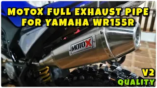 MOTOX FULL EXHAUST PIPE FOR YAMAHA WR155R MADE IN THAILAND