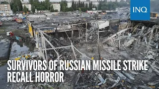 Survivors of Russian missile strike recall horror