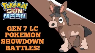 Pokemon Sun & Moon LC Mudbray Showdown Battles!