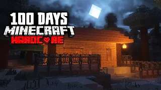 I Survived 100 Days in the SCARIEST Cabin in the Woods in Minecraft Hardcore