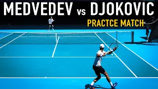 Novak Djokovic VS Daniil Medvedev | Practice Match [2023] [4k 60fps]