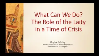 What Can We Do? The Role of the Laity in a Time of Crisis OFFICIAL