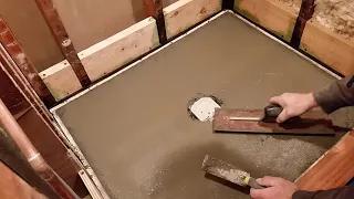 How to make a mortar shower pan with a pre slope - DG