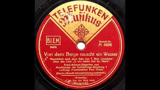 VON DEM BERGE RAUSCHT EIN WASSER Marschlied (1939)