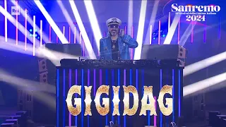 Sanremo 2024 -  Il dj set di Gigi D'Agostino