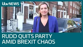 Amber Rudd quits Conservative Party warning 'purge' of rebels could cost the election | ITV News