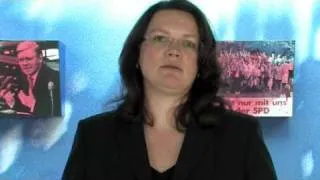 Andrea Nahles nimmt Stellung zum CDU-Wahlprogramm