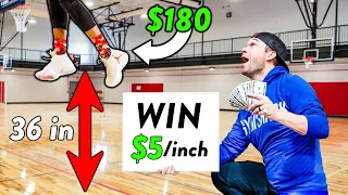 Win $5 For Every Inch You VERTICAL JUMP!