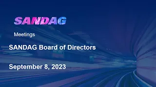 SANDAG Board of Directors - September 8, 2023