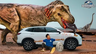 Most REALISTIC T-Rex chase All Part | Jurassic Park Fan Made Short Film | Dinosaur Movie | Ms. Sandy