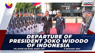 Departure of President Joko Widodo of Indonesia 01/11/2024